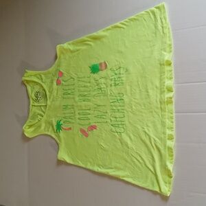 Justice Tank Top (Palm Trees Cool Breeze Lazy Days Catching Rays) Girls 18